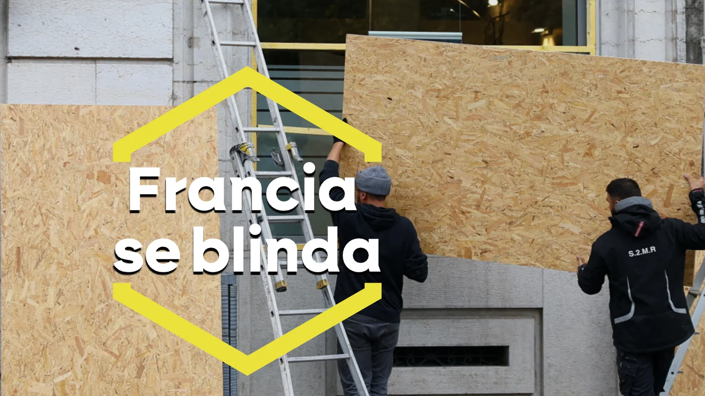 Francia se blinda ante las protestas. Francia se blinda ante las protestas.
