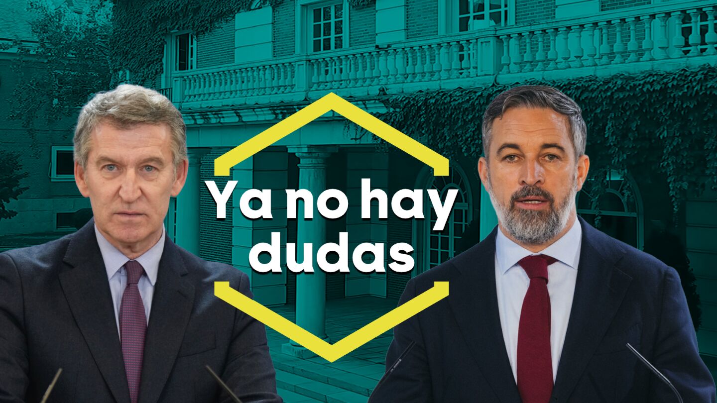 Alberto N&uacute;&ntilde;ez Feij&oacute;o y Santiago Abascal.