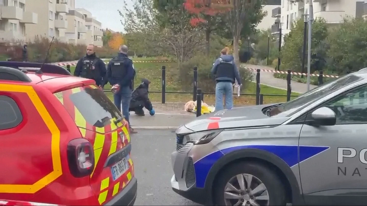 Lugar donde se ha producido un tiroteo en tiroteo en Trappes, París Lugar donde se ha producido un tiroteo en tiroteo en Trappes, París
