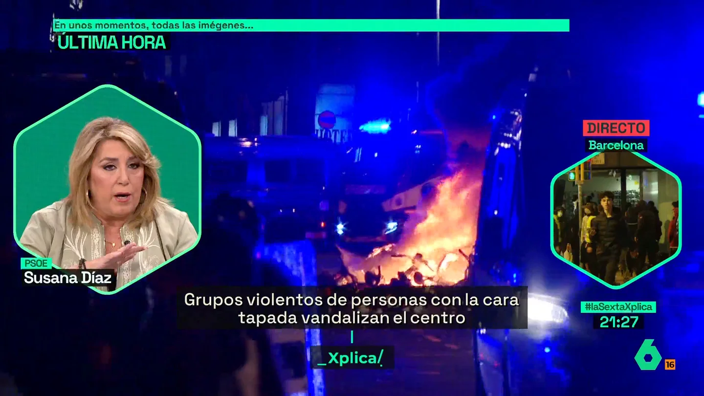 Susana Díaz, en laSexta Xplica Susana Díaz, en laSexta Xplica