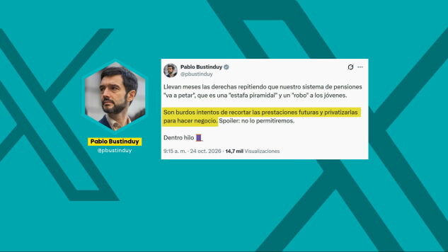 El ministro de Derechos Sociales, Consumo y Agenda 2030 y portavoz de campa&ntilde;a de Frente Amplio, Pablo Bustinduy.