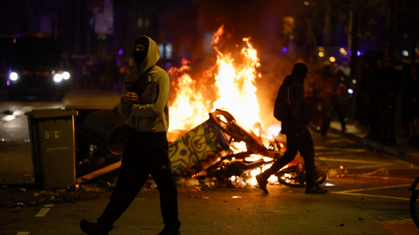 Disturbios en Barcelona