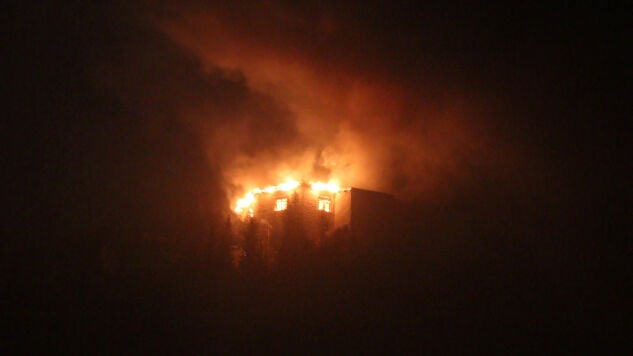 Imagen de 'El Nido del &Aacute;guila' incendiado