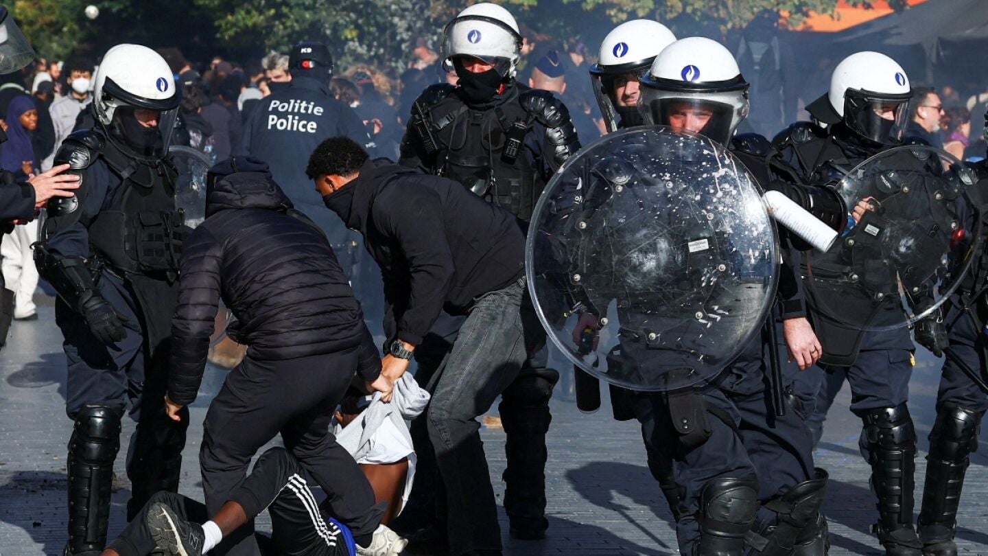 Protestas en Bruselas