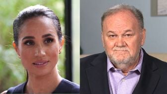 Meghan Markle y su padre, Thomas Markle.