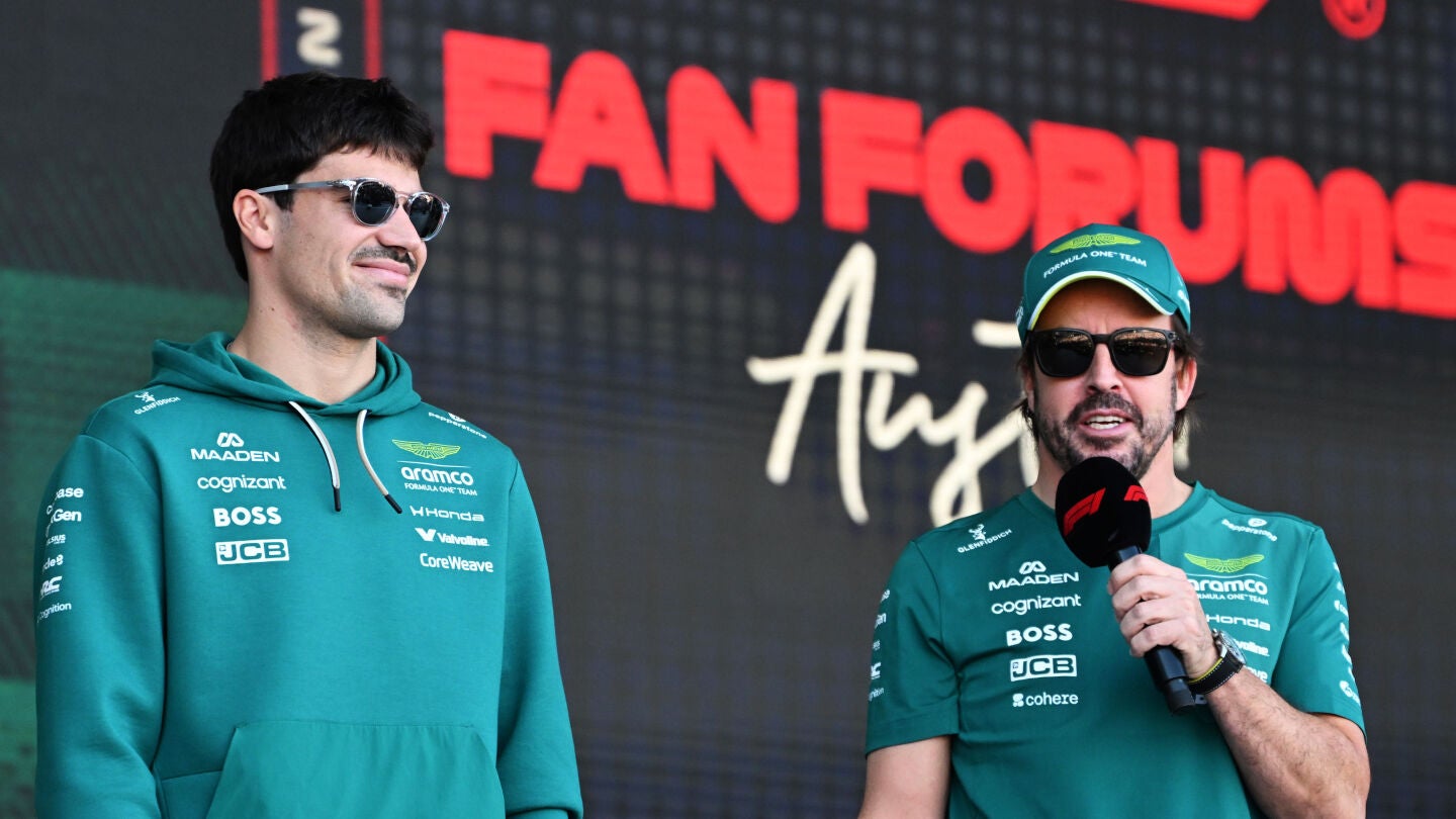 Lance Stroll y Fernando Alonso