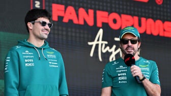 Lance Stroll y Fernando Alonso