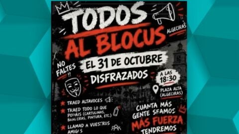 Cartel de convocatoria del 'Blocus' para el 31 de octubre