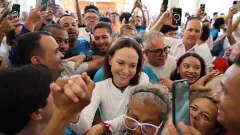 Mar&iacute;a Corina Machado regresa a Venezuela 10 meses despu&eacute;s: "Estoy aqu&iacute;, con ustedes"