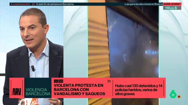 Juan Lobato destaca que no se pueden consentir disturbios como los de Barcelona y destaca: "Ojo con criminalizar las reivindicaciones sociales"