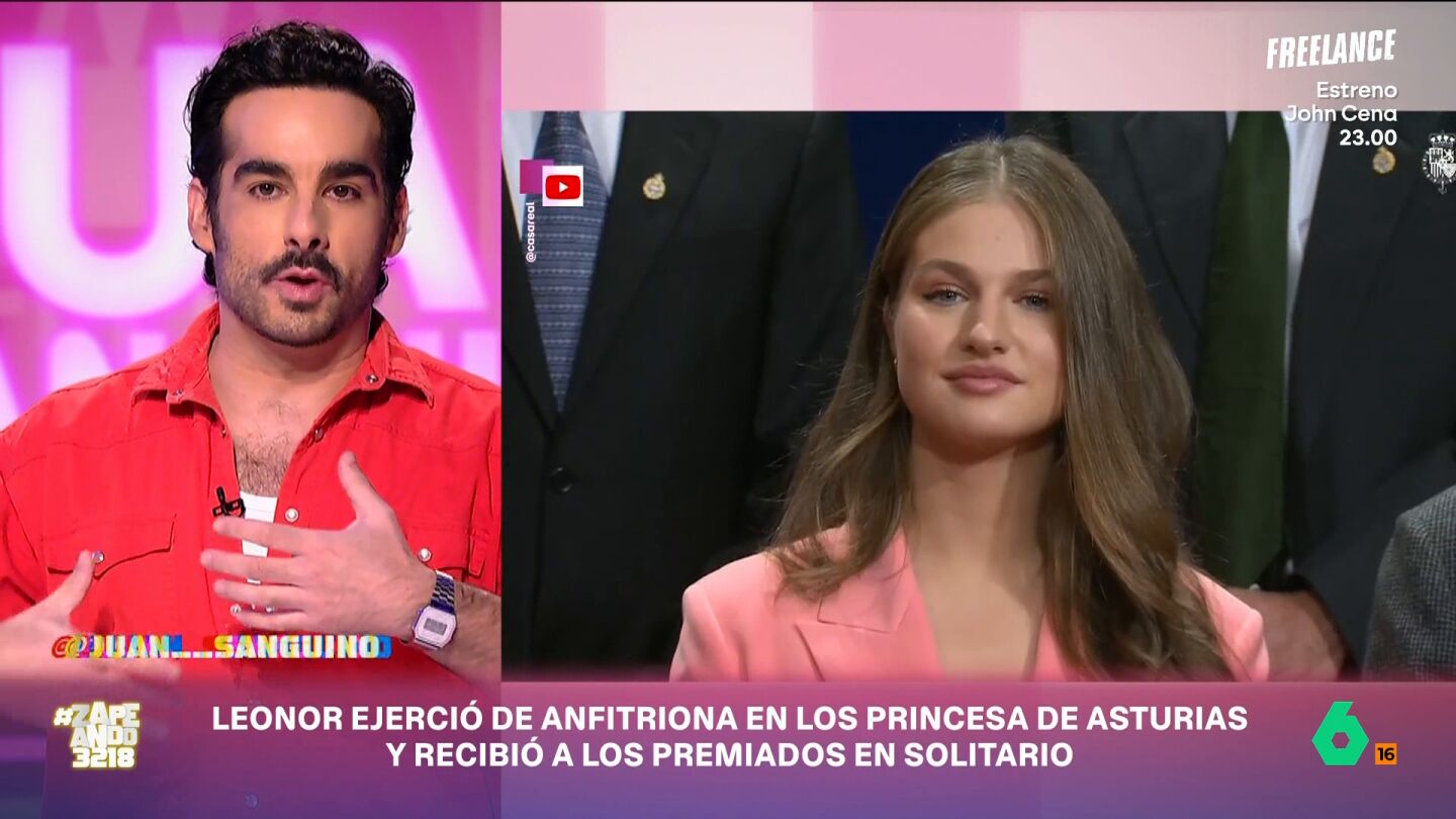 V&Iacute;DEO | Juan Sanguino analiza el discurso de Leonor en los premios Princesa de Asturias: "Se nota que Letizia ha practicado con ella"