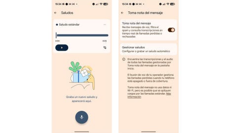 Activando la nueva función del Teléfono de Google