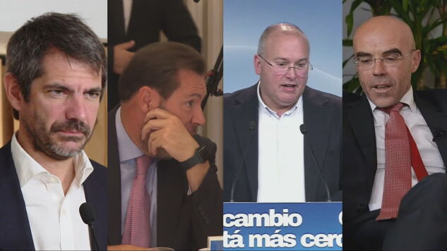 Ernest Urtasun, &Oacute;scar Puente, Miguel Tellado y Jorge Buxad&eacute;