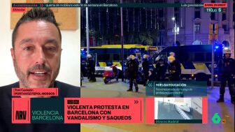 Toni Castej&oacute;n, portavoz de FEPOL-Mossos, sobre los altercados en Barcelona: "Su objetivo era el saqueo, no hab&iacute;a consignas pol&iacute;ticas"