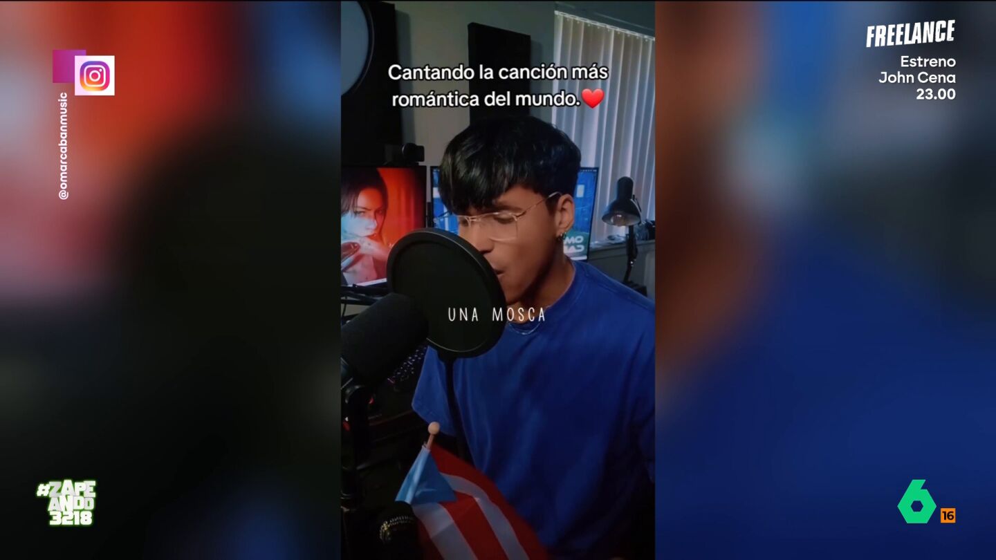Un joven se ha hecho viral por una canci&oacute;n rom&aacute;ntica en la que, a pesar de su gran voz, quiz&aacute; no ha escogido la mejor met&aacute;fora. Un tema sin final feliz que desvela Cristina Pedroche en este v&iacute;deo.