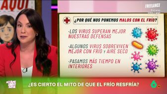 La enfermera Esther G&oacute;mez desmonta el mito de que salir con fr&iacute;o y el pelo mojado provoca un resfriado y explica que, para que nos constipemos, "necesitamos infectarnos con un microorganismo o con un virus respiratorio".