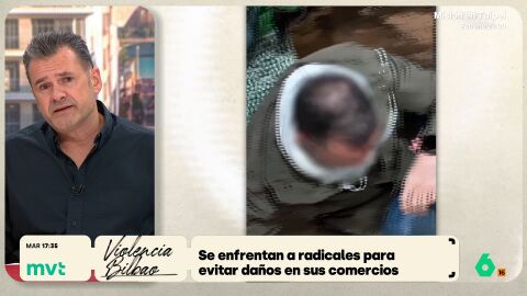 "Los que tenemos una cierta edad y recordamos estas algaradas absolutamente injustificables y lamentables que solo tra&iacute;an destrozos, te hierve la sangre", afirma I&ntilde;aki L&oacute;pez, tras ver la agresi&oacute;n a un hombre que se encar&oacute; con los encapuchados durante los disturbios en Bilbao.