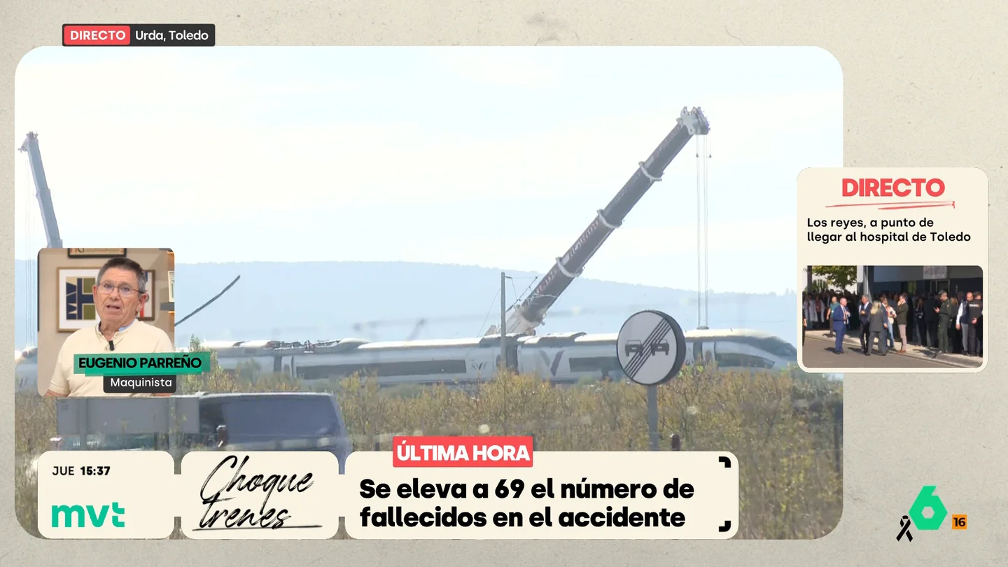 Eugenio Parreño, maquinista, sobre la hipótesis del error humano: "Las instalaciones pueden fallar y que no pase nada, podemos circular con las señales" Eugenio Parreño, maquinista, sobre la hipótesis del error humano: "Las instalaciones pueden fallar y que no pase nada, podemos circular con las señales"