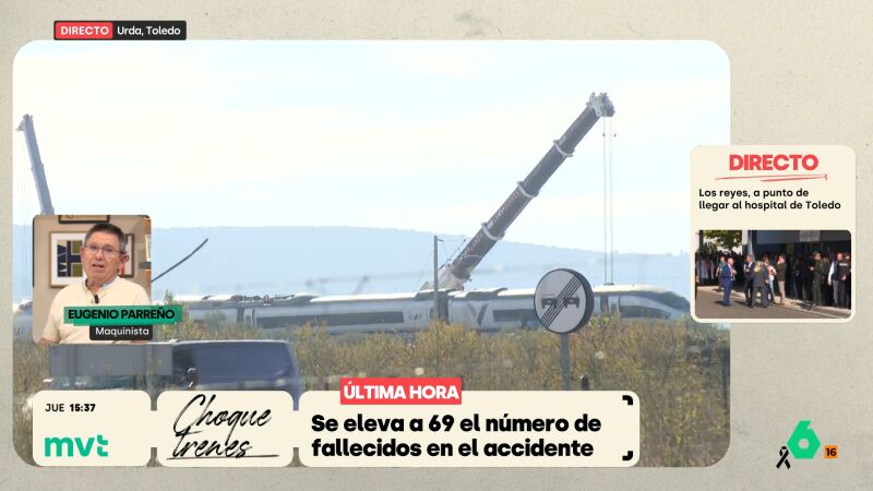 Eugenio Parre&ntilde;o, maquinista, sobre la hip&oacute;tesis del error humano: "Las instalaciones pueden fallar y que no pase nada, podemos circular con las se&ntilde;ales"