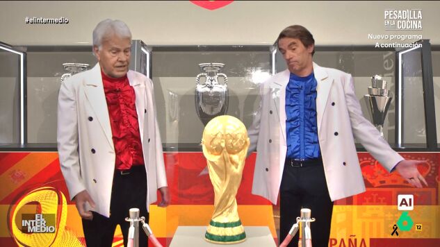 'Aznarito' y 'Felip&oacute;n' reflexionan sobre la organizaci&oacute;n del Mundial 2030 entre Espa&ntilde;a, Portugal y Marruecos y tienen claro que la final no se tiene que jugar en Casablanca: "El &uacute;nico que va a estar a gusto jugando ah&iacute; es Pedro Porro".