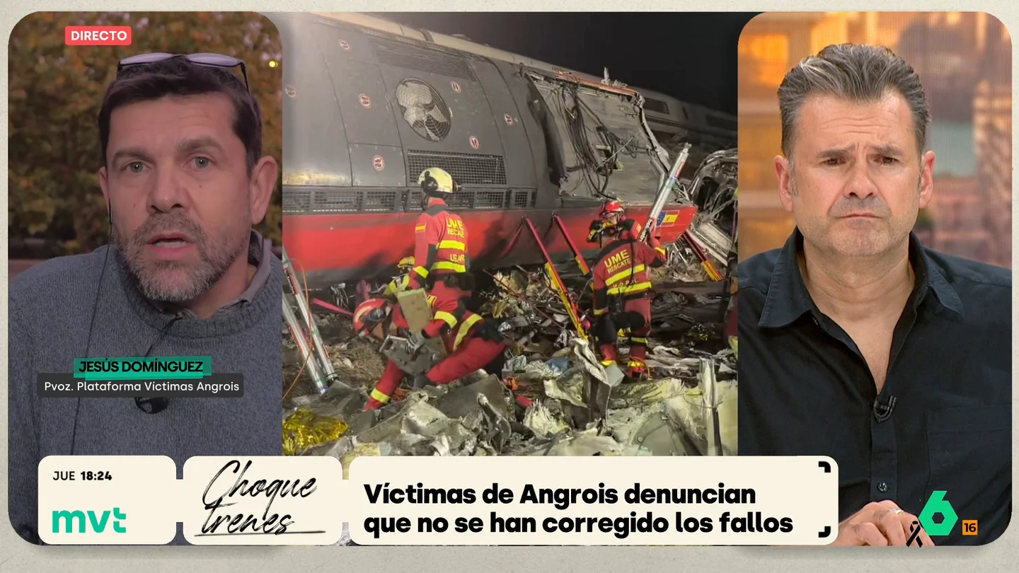 Jesús Domínguez cree que los accidentes de Adamuz y Urda se "incubaron" en Angrois "Cuando hay una tragedia puedes culpar o aprender, y en este país lo que se hace es culpar y no aprender, ni asumir responsabilidades políticas, técnicas o judiciales", afirma Jesús Domínguez, portavoz de la Plataforma de Víctimas de Angrois.