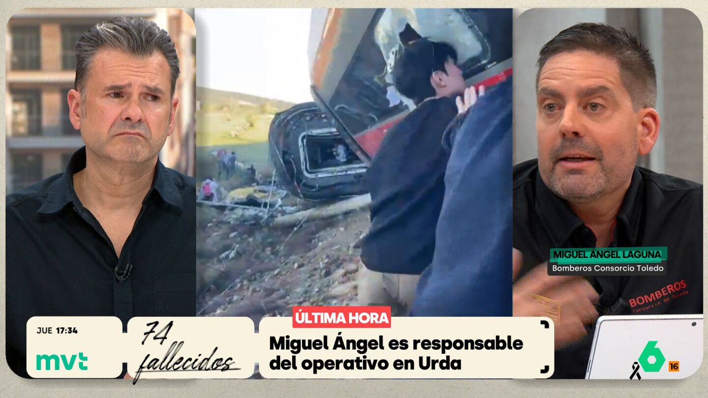 Miguel &Aacute;ngel Laguna, del Consorcio de Bomberos de Toledo, explica en M&aacute;s Vale Tarde c&oacute;mo vivi&oacute; las primeras tareas de rescate en el accidente ferroviario y asegura que lo que m&aacute;s marca en estos casos es el olor: "Se te queda como adherido y es lo que te hace recuperar im&aacute;genes".
