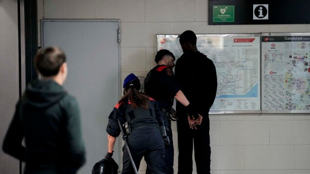 Dispositivo de los Mossos en Barcelona