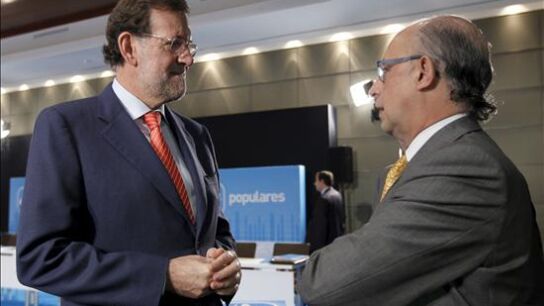 Mariano Rajoy y Crist&oacute;bal Montoro