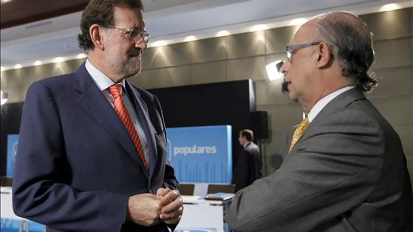 Mariano Rajoy y Cristóbal Montoro Mariano Rajoy y Cristóbal Montoro