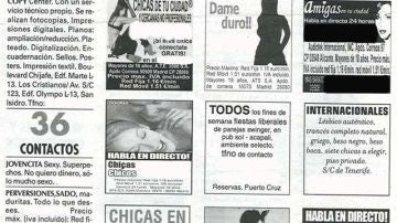 Anuncios de prostitución en la prensa