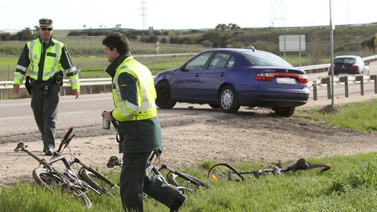 Atropello de ciclistas Archivo