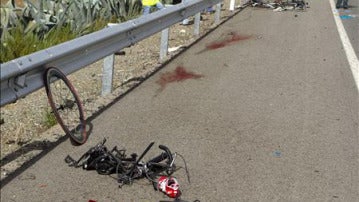 Accidente mortal de dos ciclistas