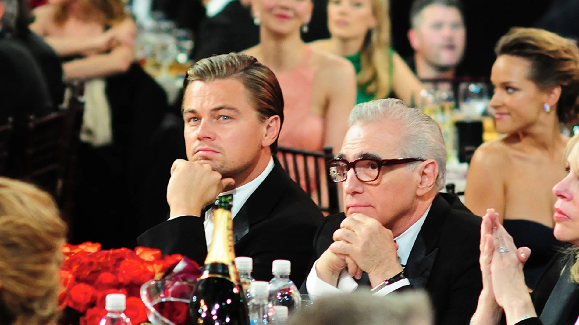 Di Caprio y Scorsese en los Globos de Oro