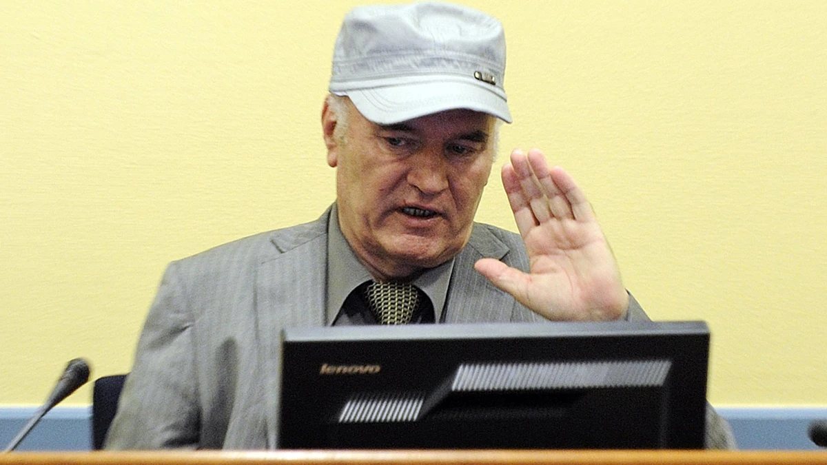 Ratko Mladic, en su comparecencia en La Haya