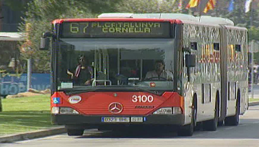 Un autobús en Barcelona