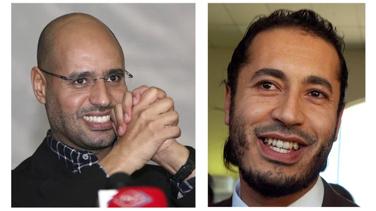 Al-Saadi Gadafi (d), tercer hijo del líder libio Muamar al Gadafi y Saif al-Islam Gadafi Al-Saadi Gadafi (d), tercer hijo del líder libio Muamar al Gadafi y Saif al-Islam Gadafi