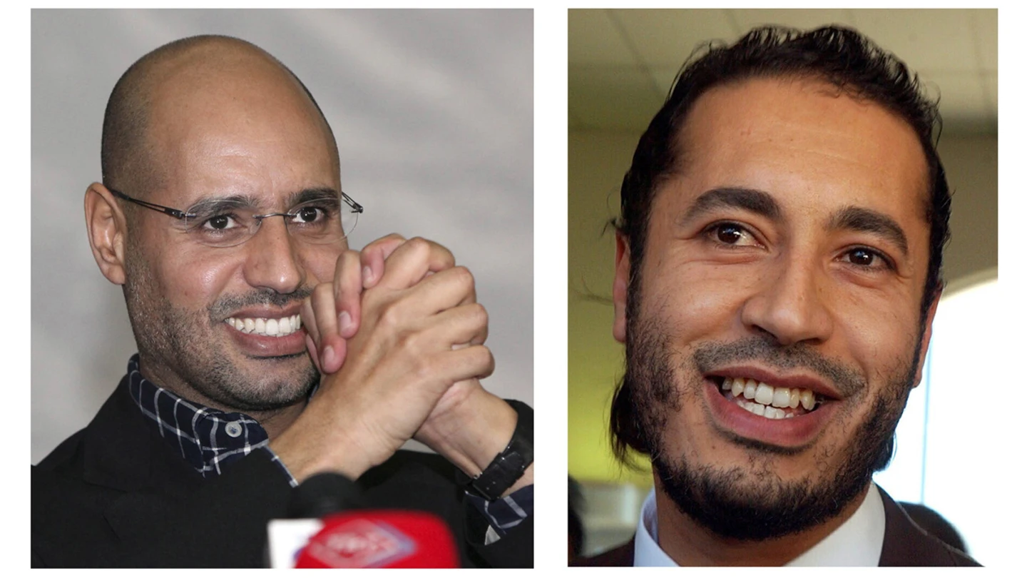 Al-Saadi Gadafi (d), tercer hijo del líder libio Muamar al Gadafi y Saif al-Islam Gadafi Al-Saadi Gadafi (d), tercer hijo del líder libio Muamar al Gadafi y Saif al-Islam Gadafi