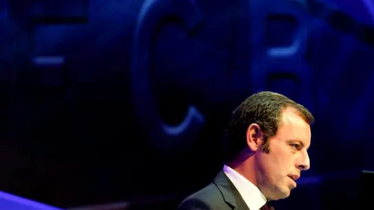 Sandro Rosell interviene en la Asamblea de compromisarios Sandro Rosell interviene en la Asamblea de compromisarios