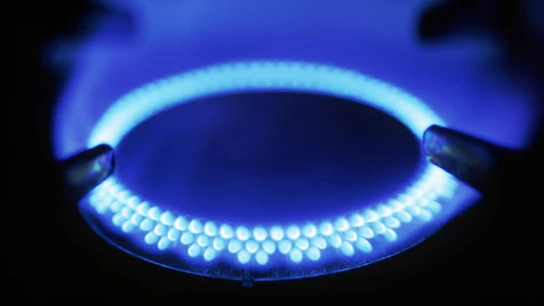 Un quemador de una cocina de gas Un quemador de una cocina de gas