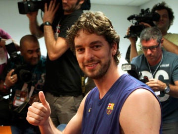 Pau Gasol quiere ganar la Euroliga con el Barça Pau Gasol quiere ganar la Euroliga con el Barça
