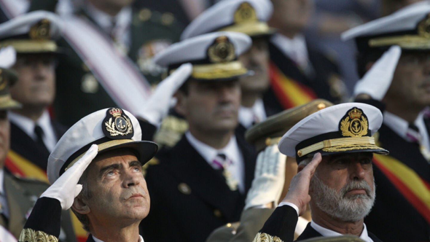 Militares en el Desfile de la Fiesta Nacional