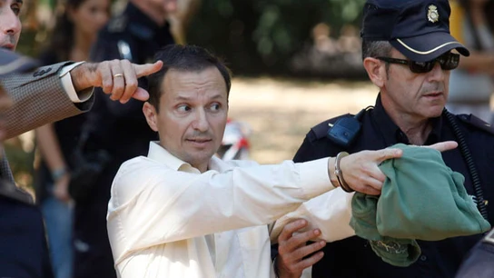 José Bretón en el parque donde dice que perdió a sus hijos José Bretón en el parque donde dice que perdió a sus hijos