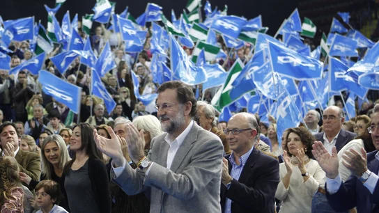 Mariano Rajoy en un mitin del Partido Popular Mariano Rajoy en un mitin del Partido Popular