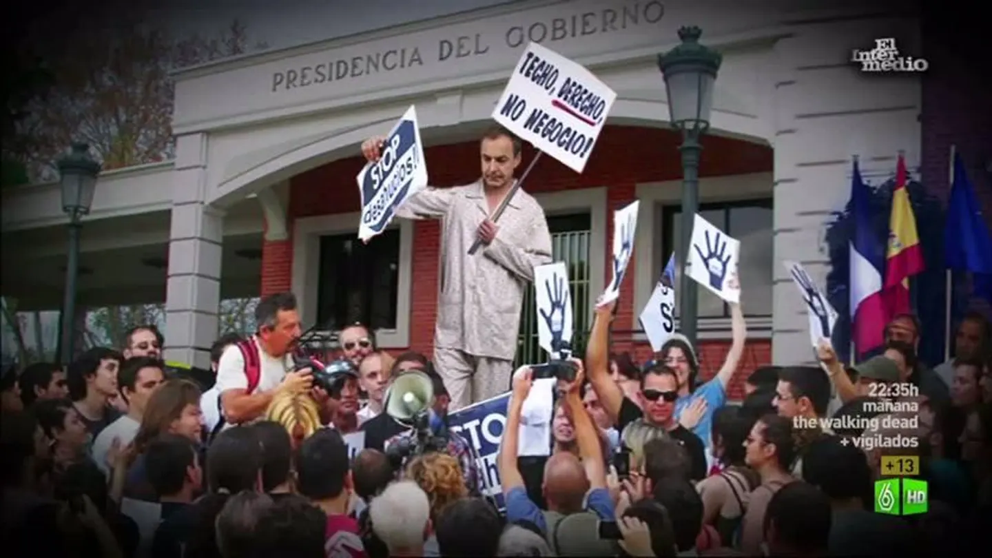 Imagen El 15M paraliza el desahucio de Zapatero en la Moncloa Imagen El 15M paraliza el desahucio de Zapatero en la Moncloa