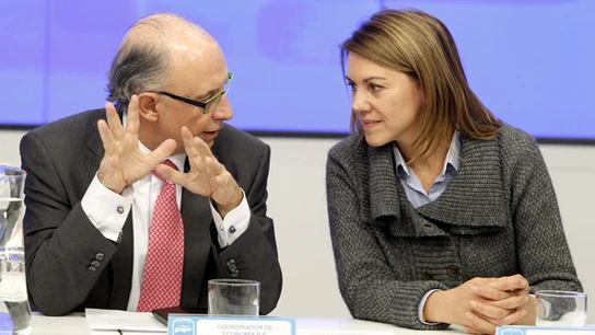 Cristóbal Montoro y María Dolores de Cospedal Cristóbal Montoro y María Dolores de Cospedal