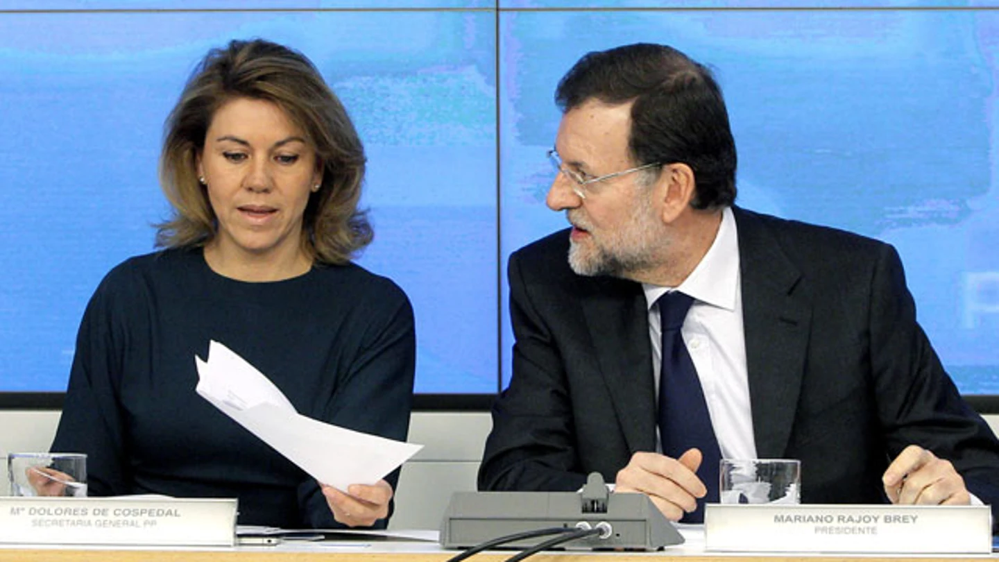 María Dolores de Cospedal y Mariano Rajoy María Dolores de Cospedal y Mariano Rajoy