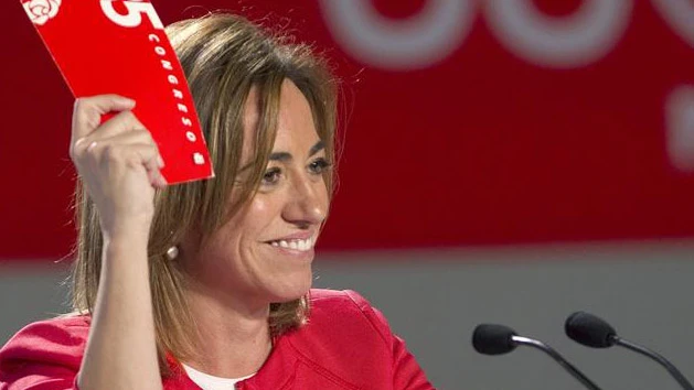 Chacón, durante su discurso en el Congreso