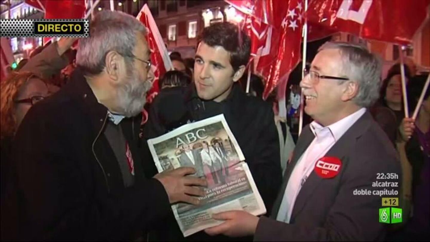 Imagen &iquest;Qu&eacute; seguimiento esperaban Toxo y C&aacute;ndido M&eacute;ndez antes de producirse la huelga general?