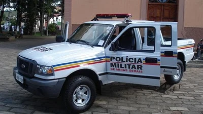 Coche de policía en Brasil Coche de policía en Brasil