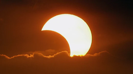 Imagen de un eclipse anular solar Imagen de un eclipse anular solar